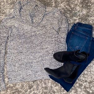 Black and white  soft sweater